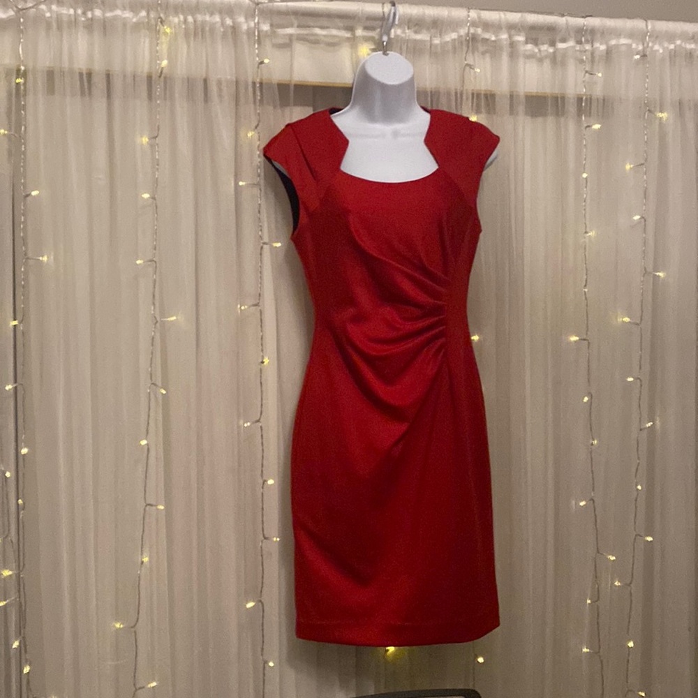 Calvin Klein red dress